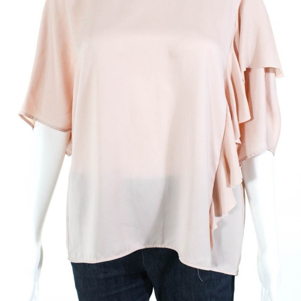 Jason Wu Blush Pink Ruffle Blouse - Picture 11 of 13